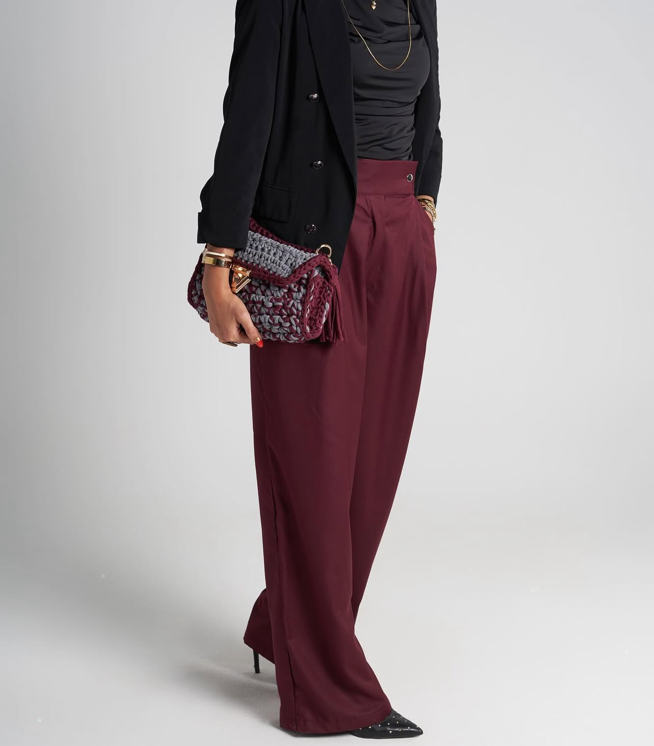 Burgundy pants